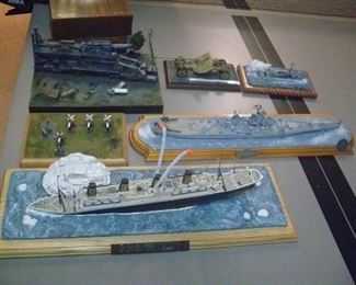 PRO BUILT SHIP DIORAMAS