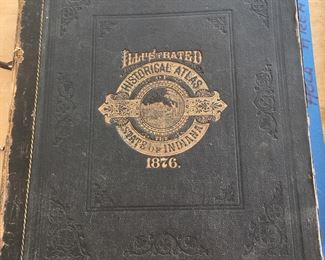 1876 Indiana deluxe illustrated Atlas