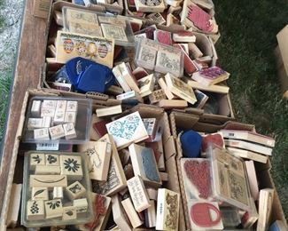 100’s of scrapbooking stamps