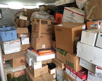 Boxes upon boxes full