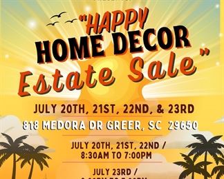 Orange Yellow and Blue Tropical Summer Party Flyer