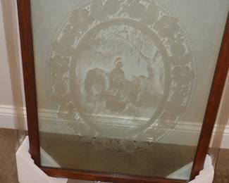 ETCHED GLASS HANGING
