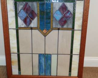 STAINED GLASS WALL HANGING
