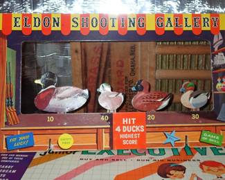 Vintage Antique Toy Eldon Shooting Gallery Duck Hunting 1962 USA Collectible