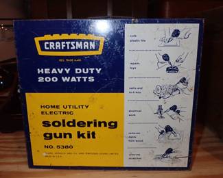 CRAFTSMAN SODERING GUN KIT METAL BOX