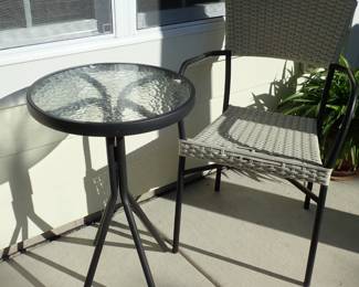 OUTDOOR TABLE AND CHAIR