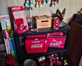 LARGE COLLECTION OF COCA COLA ITEMS CANDY ADVERTISING DOLLS