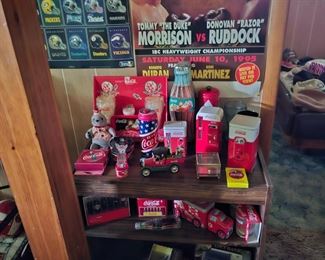 VINTAGE BOXING POSTERS MANY COCA COLA ITEMS