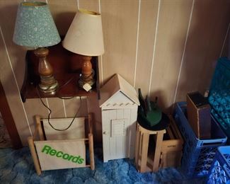 LAMPS SMALL WOOD CABINET