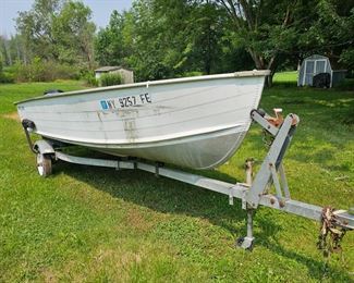 SMOKER CRAFT WITH MERCURY MOTER WITH TRAILER