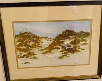 Original seascape by noted North Carolinian Steve Andrus who specializes in paintings of the "Outer Banks"