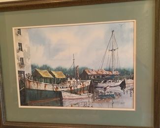 Steve Andrus original watercolor seascape