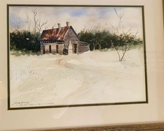 Original by Jesse Morales entitled “We also get snow in the Outer Banks”