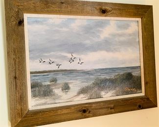 Original seascape by M Charles
 ( Donald Leary)  painting size 19” by 27” ( doesn’t include frame)
