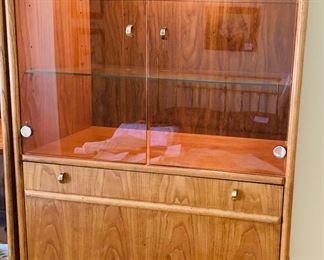 MCM era lighted bookcase