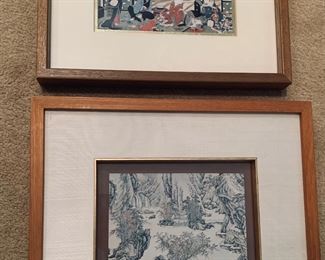 Pair of fine 1950-1960s lithographs from the Catalda Art Gallery of New York