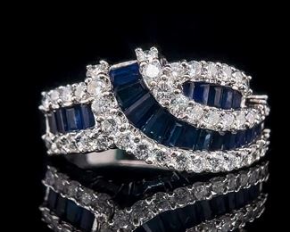 Sapphire and Diamond Ring