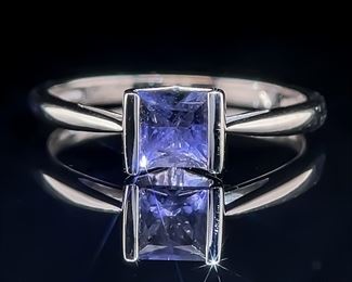 Iolite Gemstone Ring in Gold