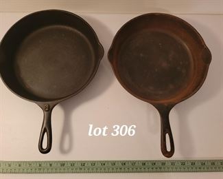 Cast iron frying pans