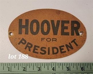 Vintage campaign sign 