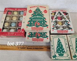 Vintage Shiny Brite ornaments 