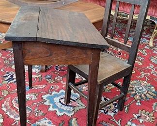 Child's desk and chair