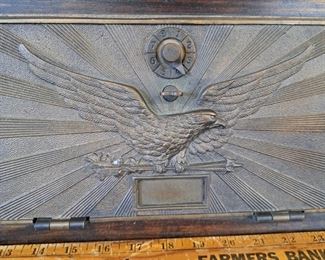 Antique post office security deposit box