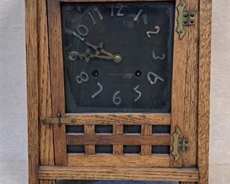 Mission style clock