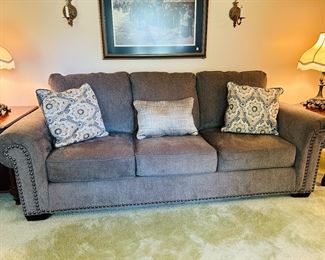 #1 Neutral Gray Ashley sofa 91"L $175.00