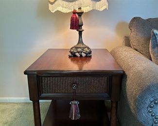 #5 Lane side table with drawer and shelf 28x24x24 $25.00