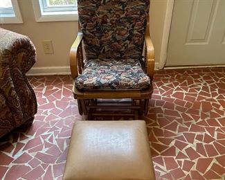 #25 Glider rocker with ottoman $30.00