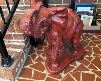 #29 Concrete elephant 20"H $40.00