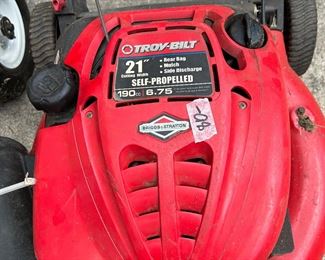 #39 Troy Bilt self propelled mower $80.00