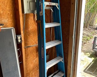 #56 Werner 6' fiberglass ladder $50.00