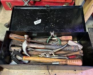 #60 Black tool box with tools $25.00