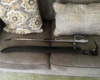 #69 Sword with sheath 34"L $75