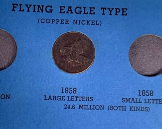 Flying eagle copper nickel 1858