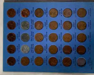 Lincoln pennies 1941-1950(D), including steel pennies from 1943