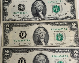 $2 silver certificates