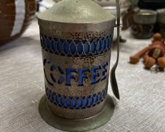 Vintage coffee canister