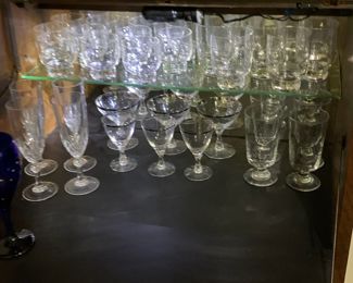 Glasswear display