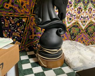 Chess piece ("Knight") lamp