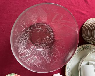 Beautiful cut glass bowl