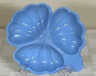 Blue milk glass