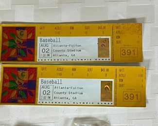 2 Olympic baseball tickets