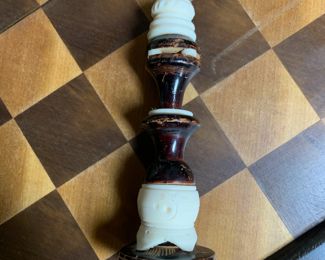 Chess piece - Wood and bone Bishop