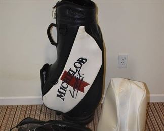 Burton PGA Tour Michelob Light Staff Golf Bag and 2 Head Covers