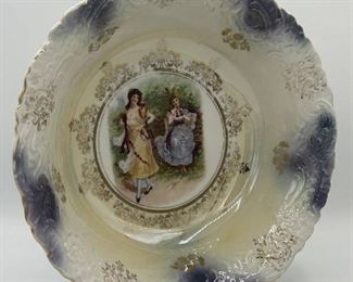 Antique Porcelain Serving Bowl