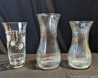Trio of Vases Featuring 2 Hoosier Vases