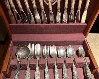 Gorham sterling flatware “Buttercup” service for 12 plus serving pieces